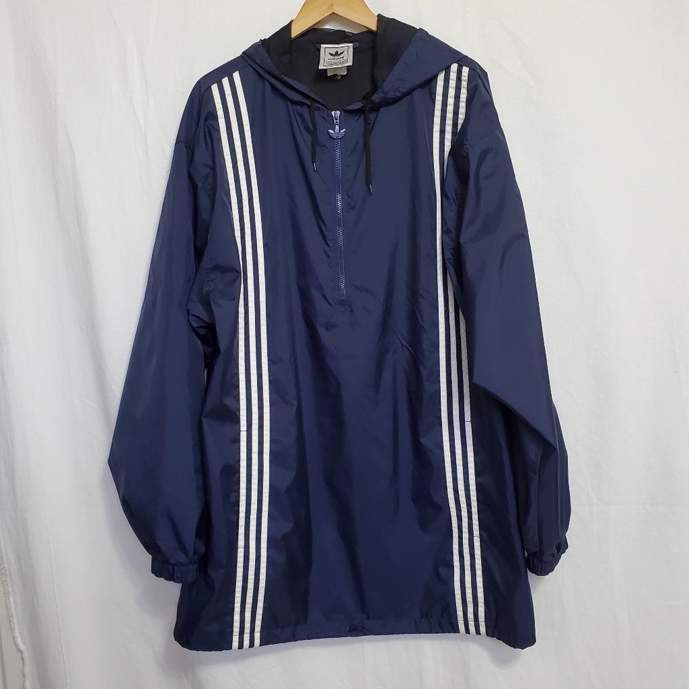 Adidas Originals Vintage 80s Trefoil Half Zip Windbreaker Jacket XXL